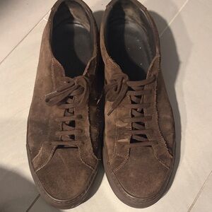 Common Projects Men's Brown Suede Low-Top Sneakers